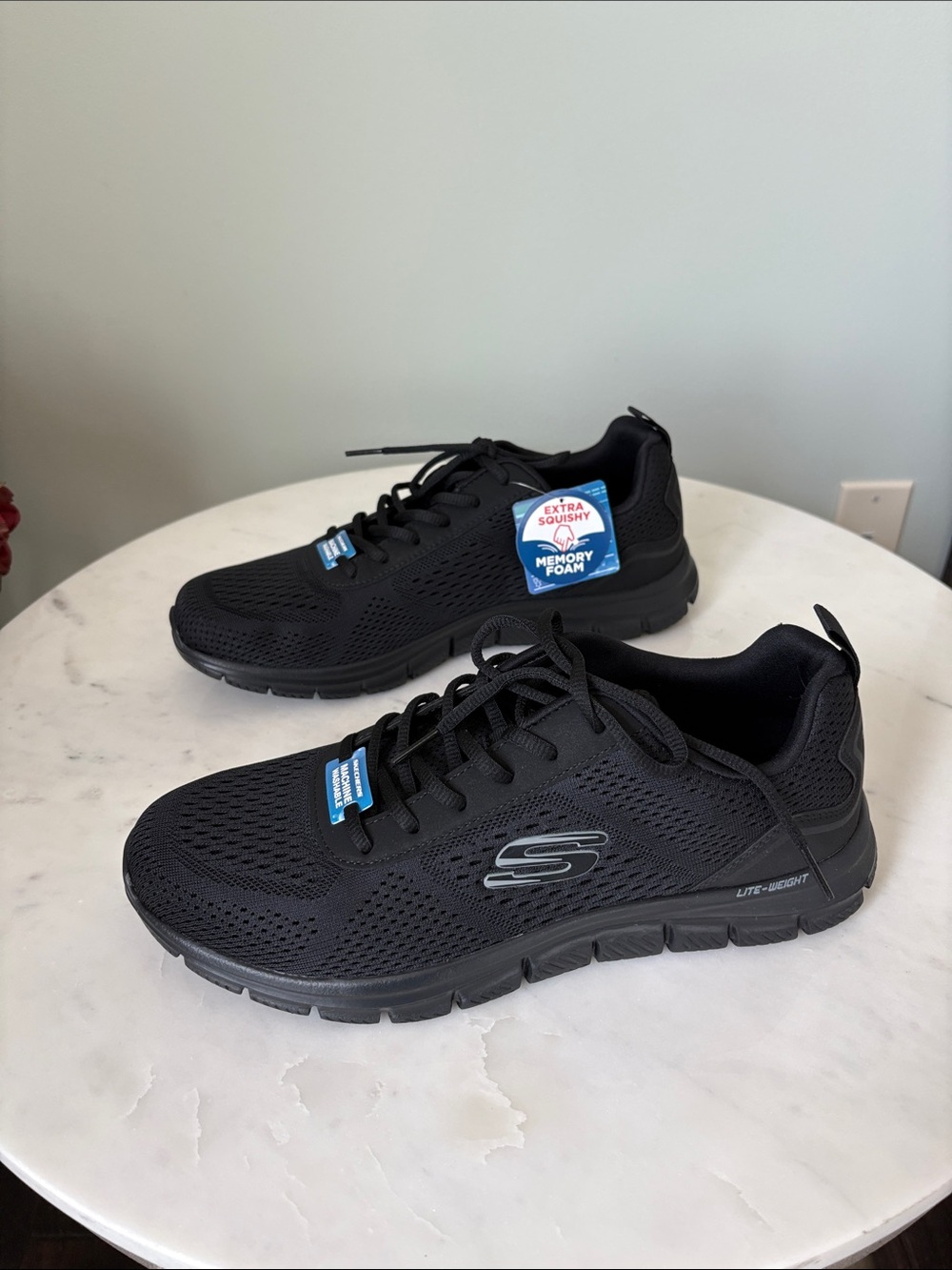 Skechers Men's Black Athletic Memory Foam Sneakers